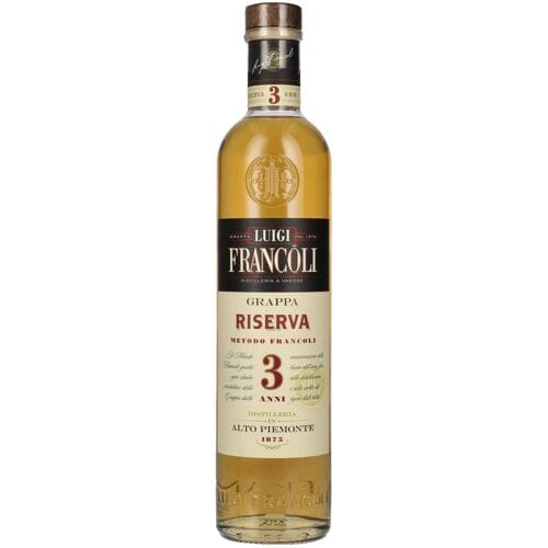 Luigi Francoli 3 Anni RISERVA Grappa del Piemonte 41,5% Vol. 0,7l