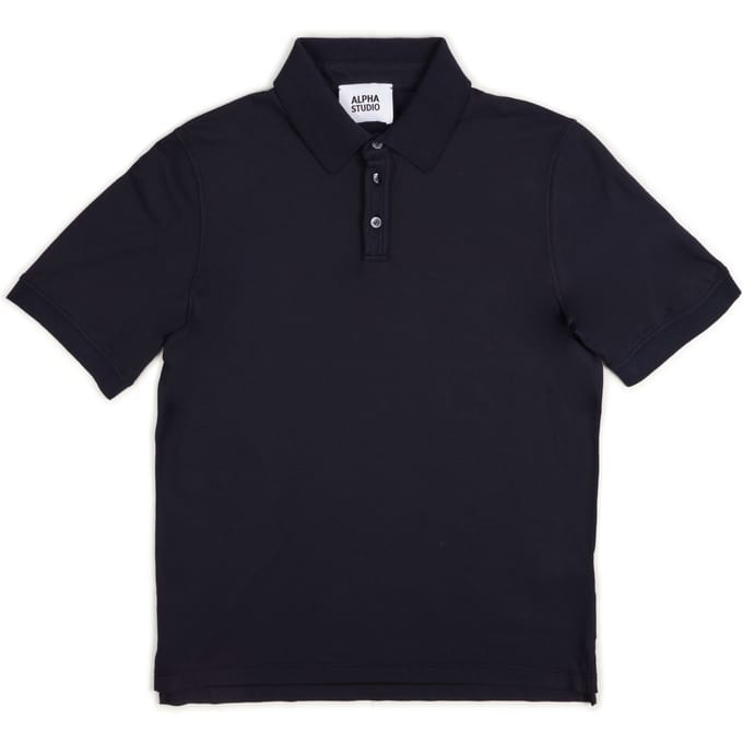 Alpha Studio - Polo M/m Stof Ijs Katoen AU-5335B 1217 BLUE