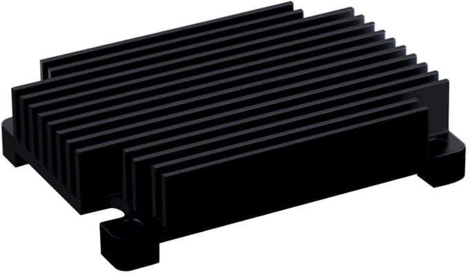 Aluminium Koellichaam - Passieve Koeler - Module Koelen - Stille Werking - 5.5 x 4 x 1 cm - Zwart