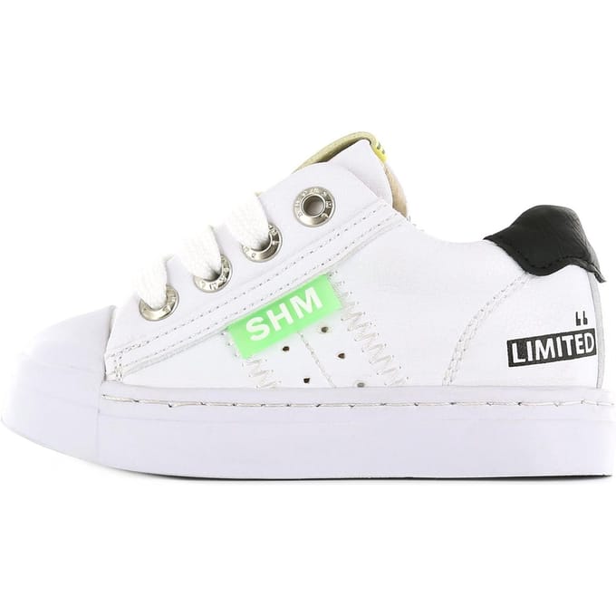 Shoesme - maat 27 - witte sneaker met lichtgroen label