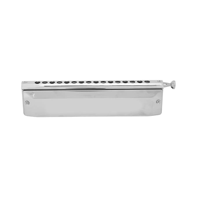 Harmonica 16 trous 64 tons, harmonica à bouche, gamme chromatique, instrument portable pour débutant white