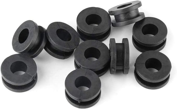 Set van 10 ABS Motor Rubber Ringen in Zwart voor Optimale Bescherming en Stabiliteit