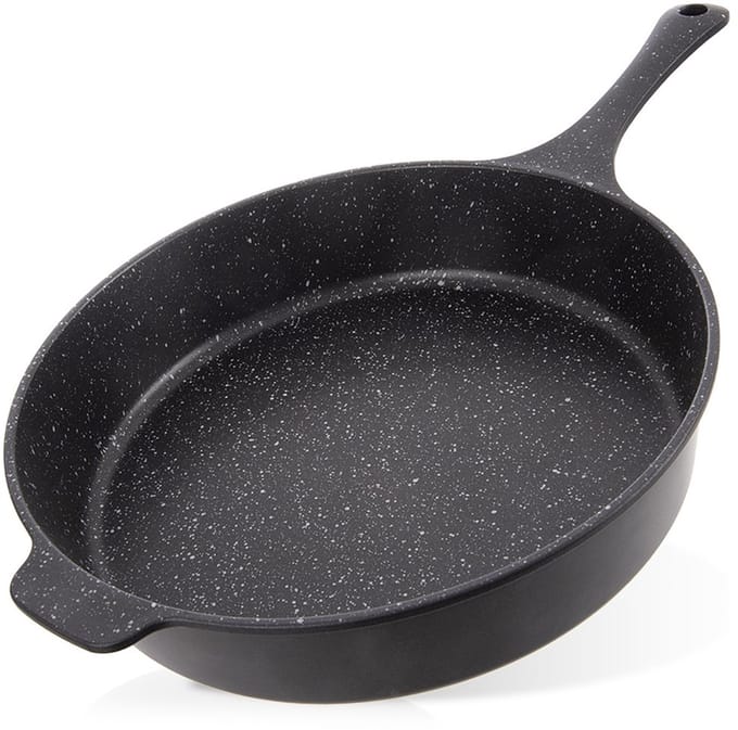 Koekenpan Graniet Diep GRANDE 28 cm, 3 l - Multifunctionele Pan voor Vlees - Groenten