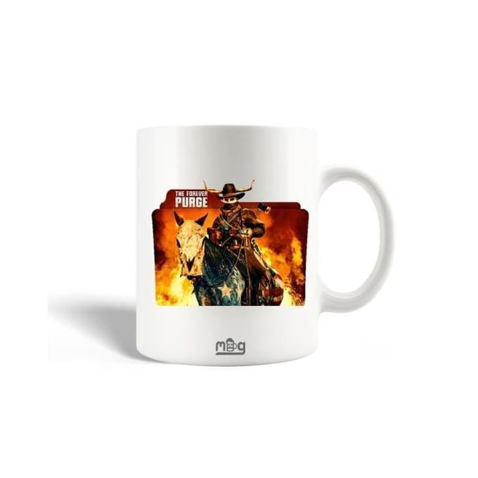 Mug en Céramique - The Forever Purge - 30cl - Blanc - Compatible Lave-Vaisselle - Cylindrique