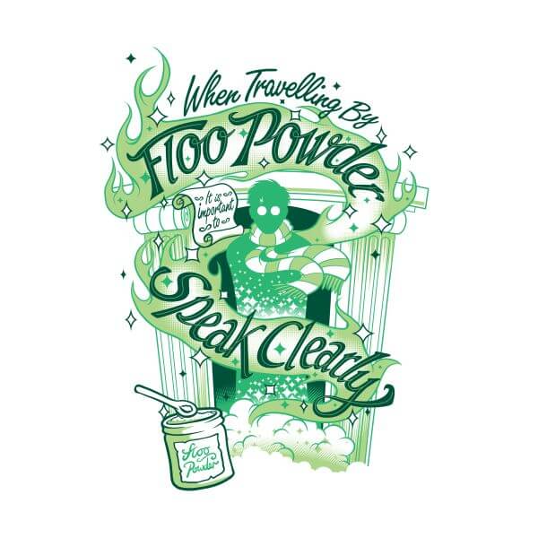 Harry Potter Floo Powder dames t-shirt - Wit - S