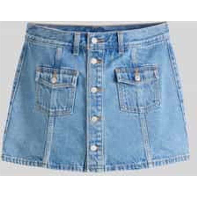 Levi's Button Front Skort Size: W30 | Mini Skirts Outlet | Dames | Blauw