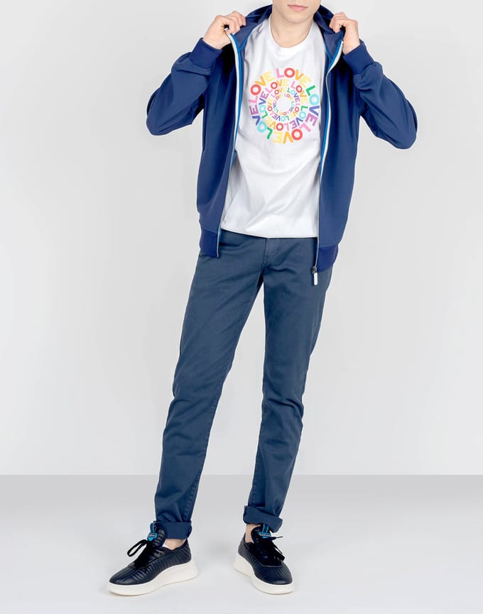 Invicta blouse Full-Zip Mannen blauw
