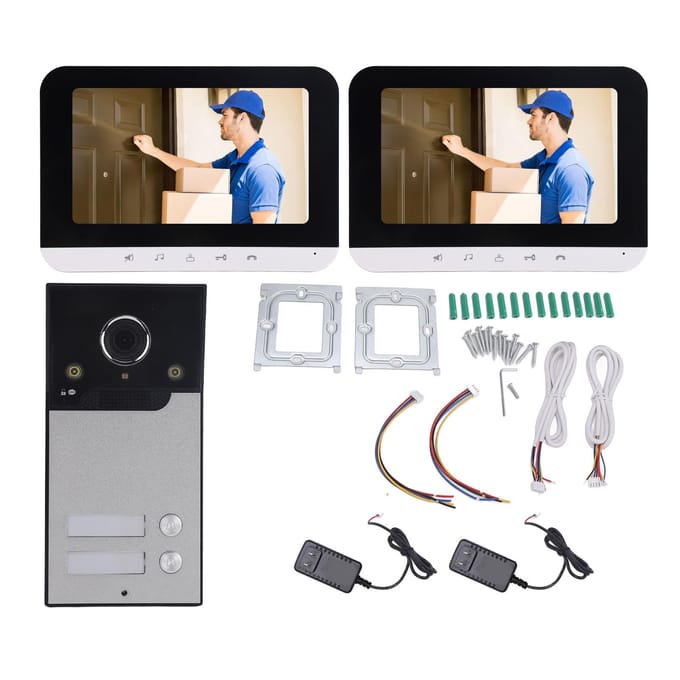 7-Inch Scherm Draadloos Video Deurintercom Systeem APP Afstandsontgrendeling WiFi Deurbel Beveiliging