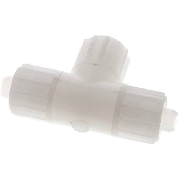 16x10mm PVDF T-Vorm Tee Knelfitting 10 Bar PVC En PA