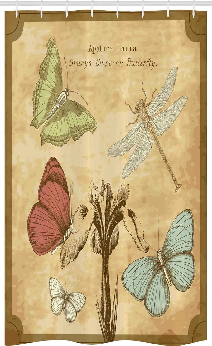 ABAKUHAUS Libelle – Douchescherm 120x180 cm – Zand Karamel