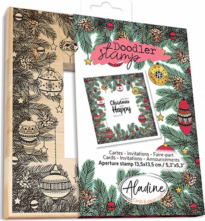 Wooden Doodler Stamp XMAS Decorations