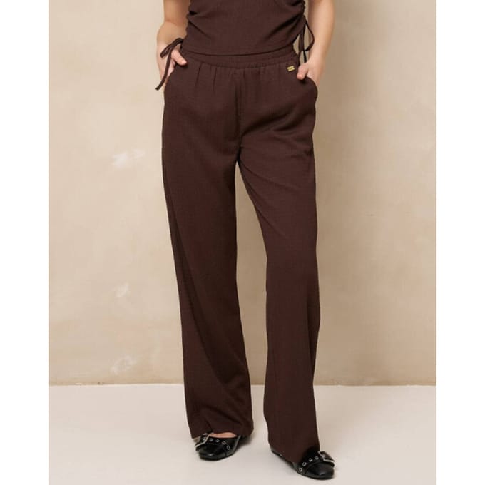 Lofty Manner Broek Trouser Mea Rf45 Brown Dames Maat - XL