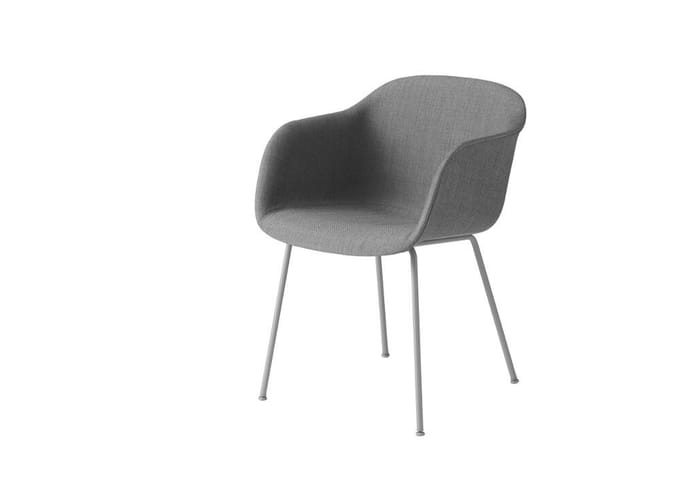 Muuto - Fiber Armleunstoel - Buisonderstel - Remix 133 - frame grijs - 4 - 6 Wochen