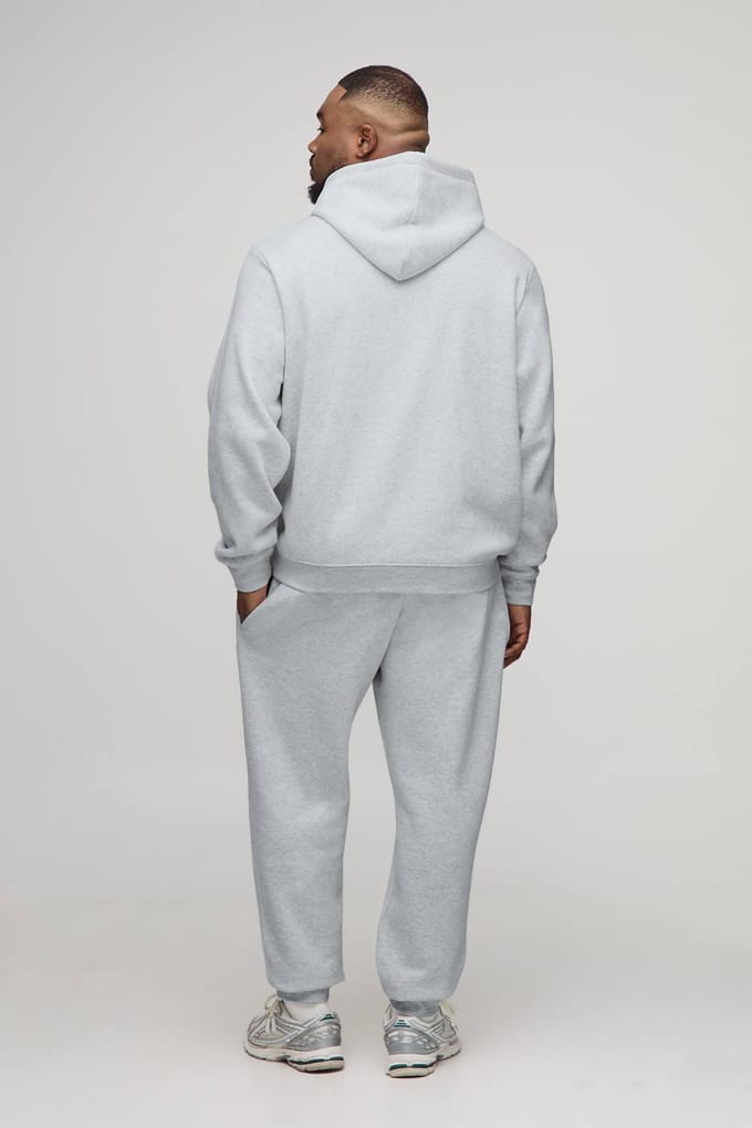 Plus Essential Regular Fit Joggers | Grey Marl | Size 3XL