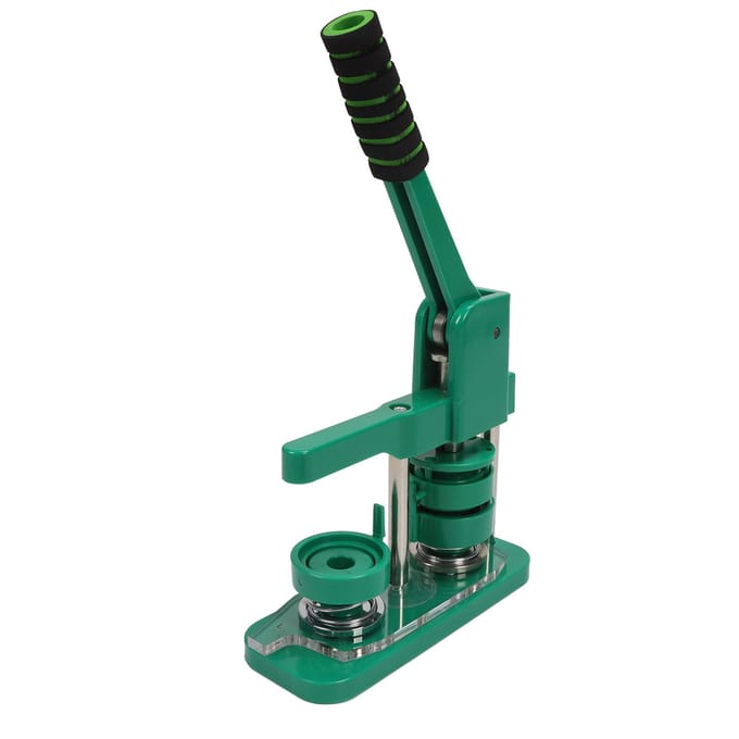44mm Knopmaker Machine 100 Sets DIY Speldjes Knop Persmachine Draagbaarheid met Beschermende blue
