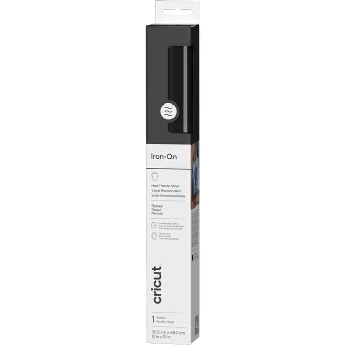 Cricut™ Flock Iron-On Zwart– 30,5 x 48,3 cm