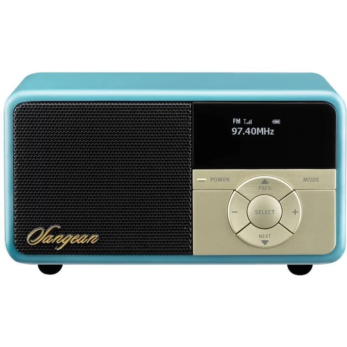 Sangean DDR-7X Radio DAB+, VHF (FM) AUX, Bluetooth Toetsvergrendeling, Oplaadbaar Groen