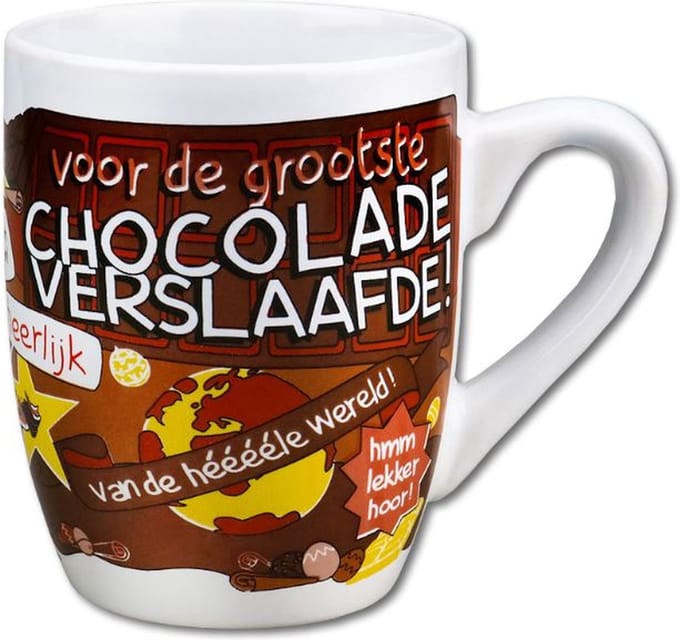 Cartoonmok Choc verslaafde