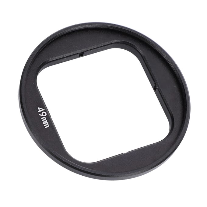 Lensfilter Adapterring voor 49mm Filters Aluminium Actiecamera Lensfilterhouder Beschermframe voor Ace Pro black