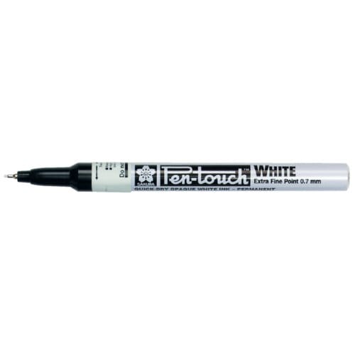 Viltstift sakura pen-touch extra fijn wit
