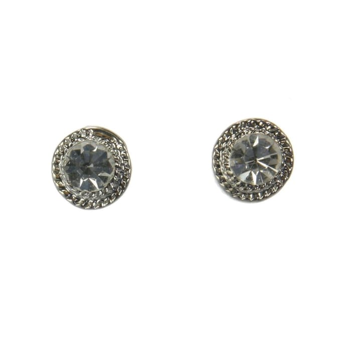 Behave - Oorknop - Motief met Grote Steen - 1 cm