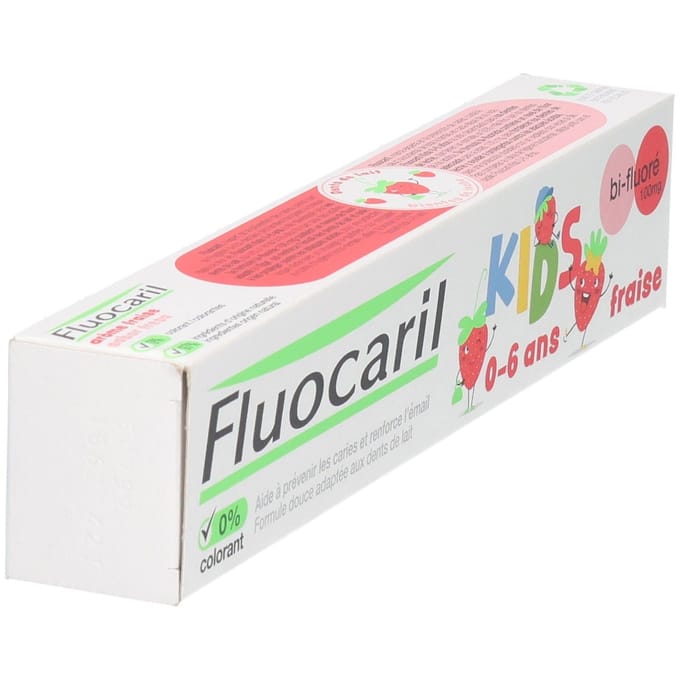 Fluocaril Bi-Fluoré Kids aardbei Tandpasta 75ml