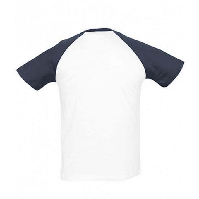 SOLS Heren Funky Contrast T-Shirt met korte mouwen (Wit/Zwaar)