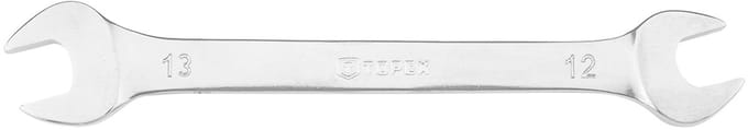 Topex Serie - Dubbelzijdige Steeksleutel - 12 x 13 mm - Chroom-vanadiumstaal - Ergonomisch