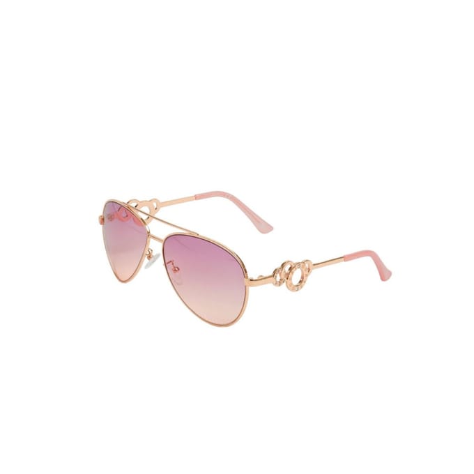 Guess - GF0365 - Zonnebril - Dames - Goudkleurig - Rosé lens