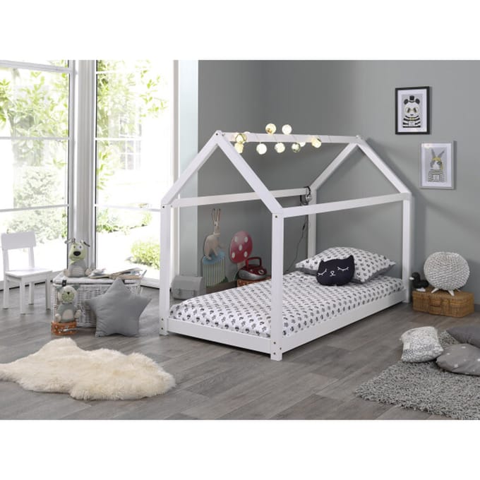 Lucevi cabane bed 90x200 cm hout - 206x98x142cm