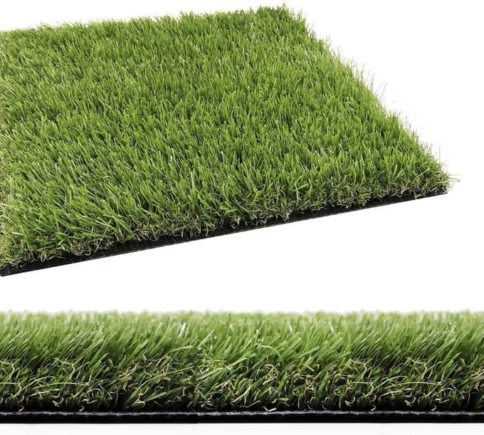 Kunstgras gazon - Siergras drainage - Tuin decoratie - UV bestendig - 2 x 6 m - Groen