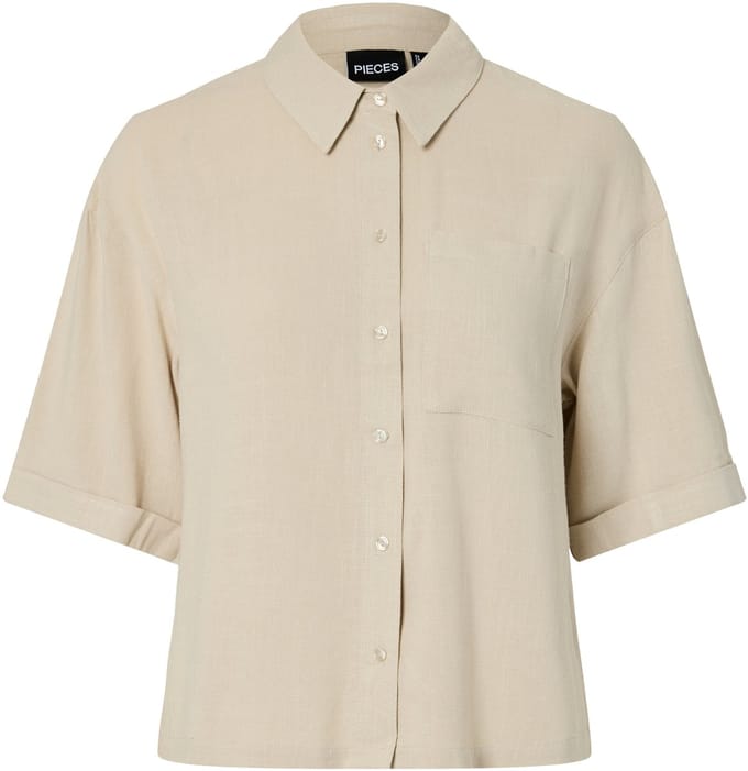PIECES - PCVINSTY SHORT 2/4 SHIRT WVN - Meisjes - Blouses