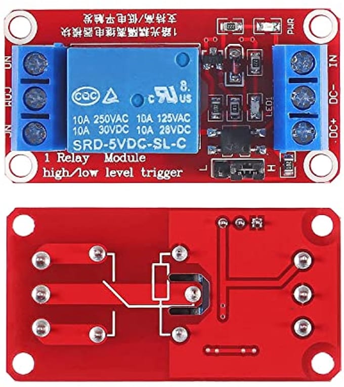 5V Relaismodule 1-kanaals met optische isolatie - Set van 3
