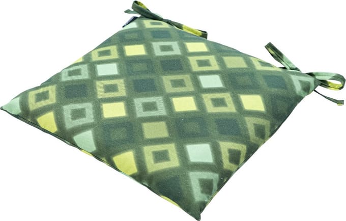 Madison - Zitkussen - Universeel - Tuinkussen - 46x46cm - Grids Green - Groen