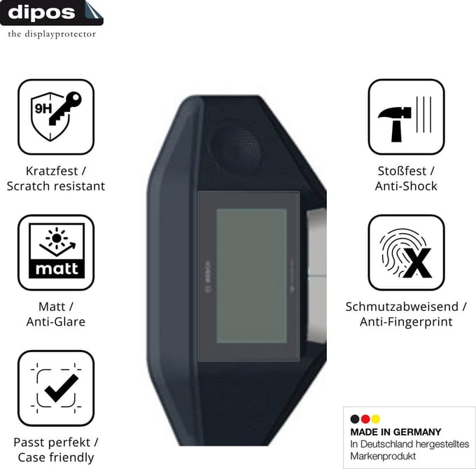 dipos – 2x Matte Pantserfolie geschikt voor Bosch Dicentis Wireless Discussion | 9H Screenprotector