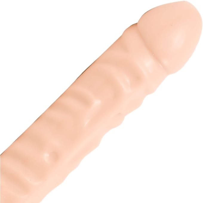 Dubbele Dildo 45 cm recht - Huidskleur