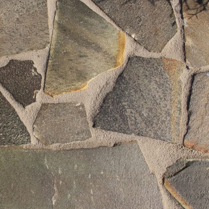 Kwartsiet Grey 3-5 cm dik cm tuintegel Grijs Per 1m2, prijs per 1m2...