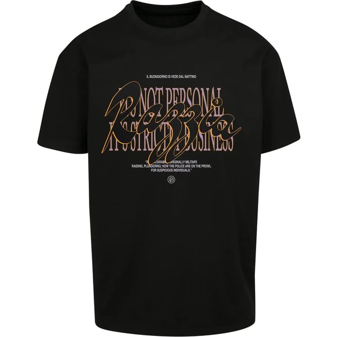 Mister Tee Razzia Oversized T-shirt Zwart