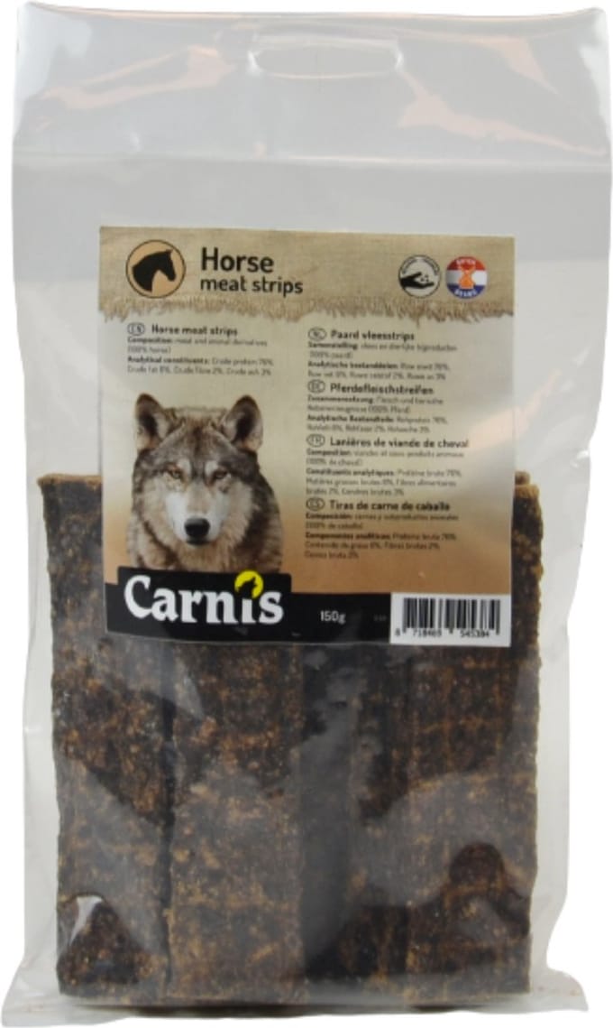 Carnis Paard Vleesstrips 150 g