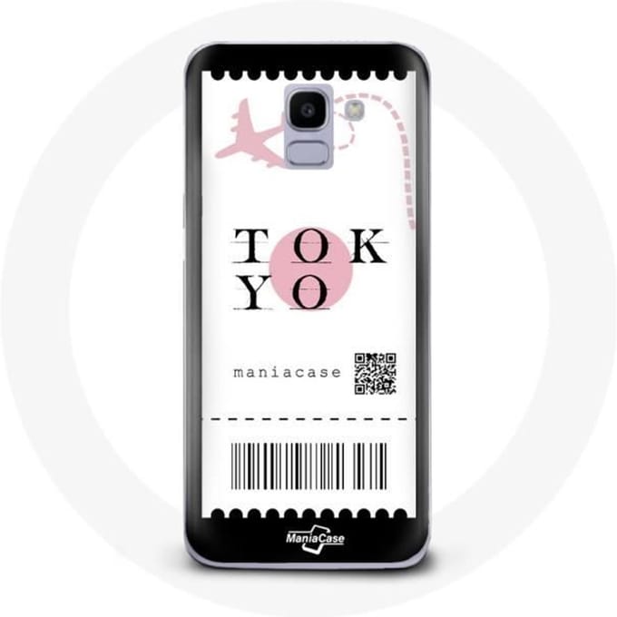 Coque pour Samsung Galaxy A8 2018 Billet d'avion tokyo Japon