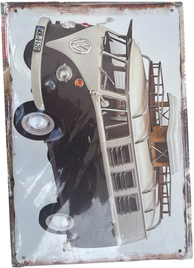 Reclamebord vw busje