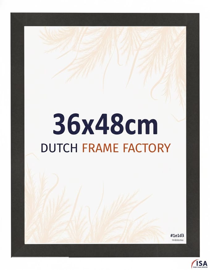 Fotolijst 36x48 cm - MDF - Zwart Mat - Benno