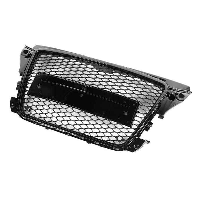 Zwarte Voorbumper Grille Refit voor RS Stijl Past op A3 S3 8P 09 12 Auto Modificatie black