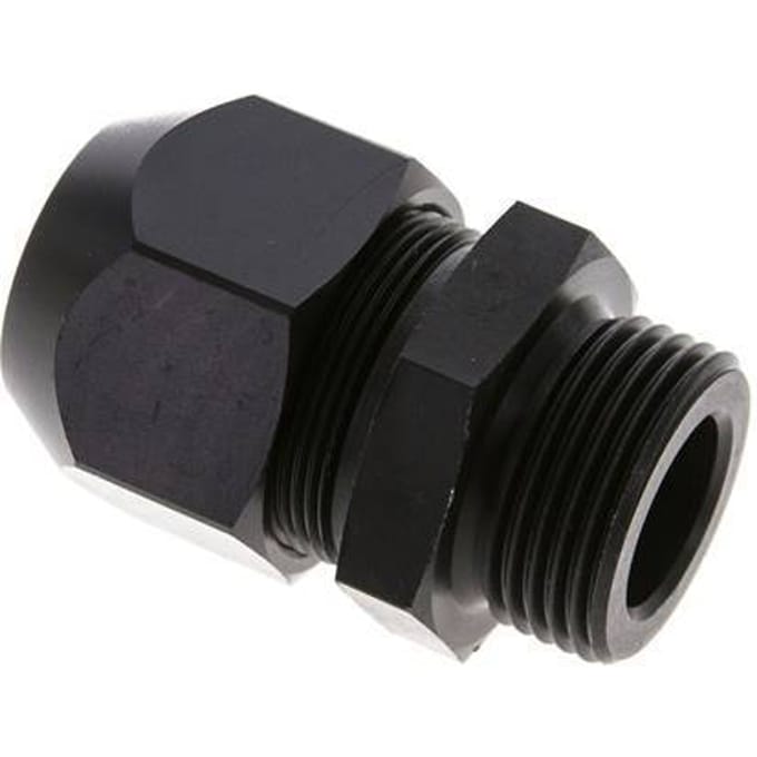 26x19mm & G1'' Aluminium Rechte Knelfitting Buitendraad 10bar Kunststof en Polyamide