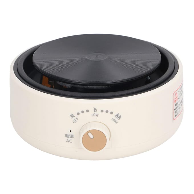 Aanrecht Enkele Brander Draagbaar Multifunctioneel Efficiënt Veilig 360 Graden Verwarming Elektrische Kookplaat L beige