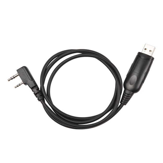 Câble de programmation USB Compatible avec le câble de programmation de talkie-walkie BAOFENG UV-5R pour noir