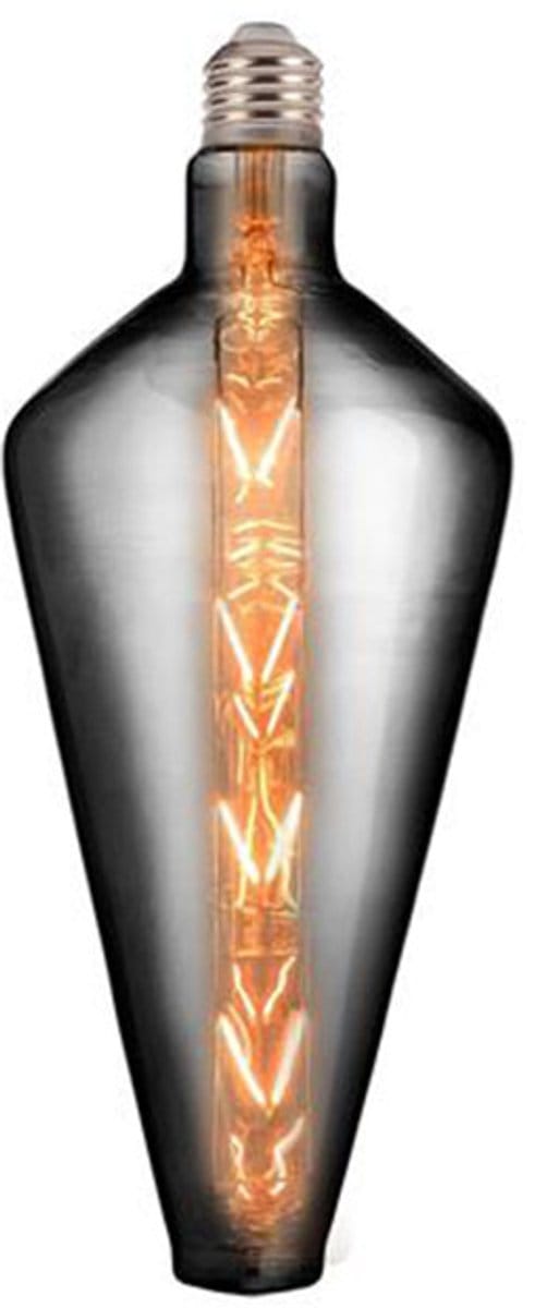 LED Lamp - Design - Panaro - E27 Fitting - Titanium - 8W - Warm Wit 2400K