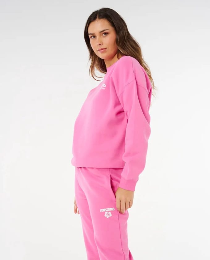 Rip Curl Surf Puff Track Pant - Super Pink