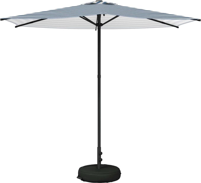 vidaXL - Tuinparasol - met - voet - Rechthoekig - 2,7 - x - 2,7 - m - Polyester