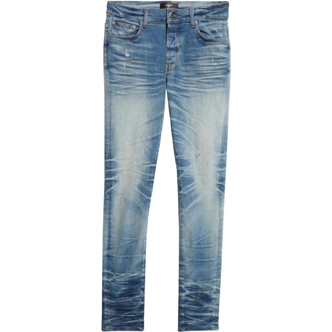 Amiri Stack Jean Honeycomb Indigo